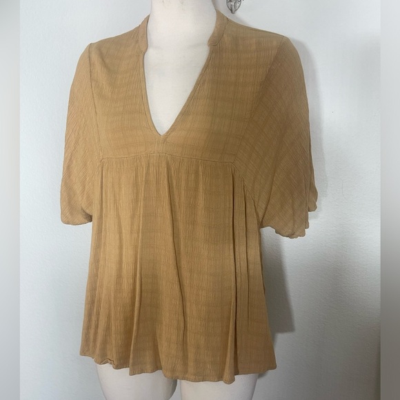 Knox Rose Tops - Knox rose boho peasant empire waist blouse top size small earth tones hippie